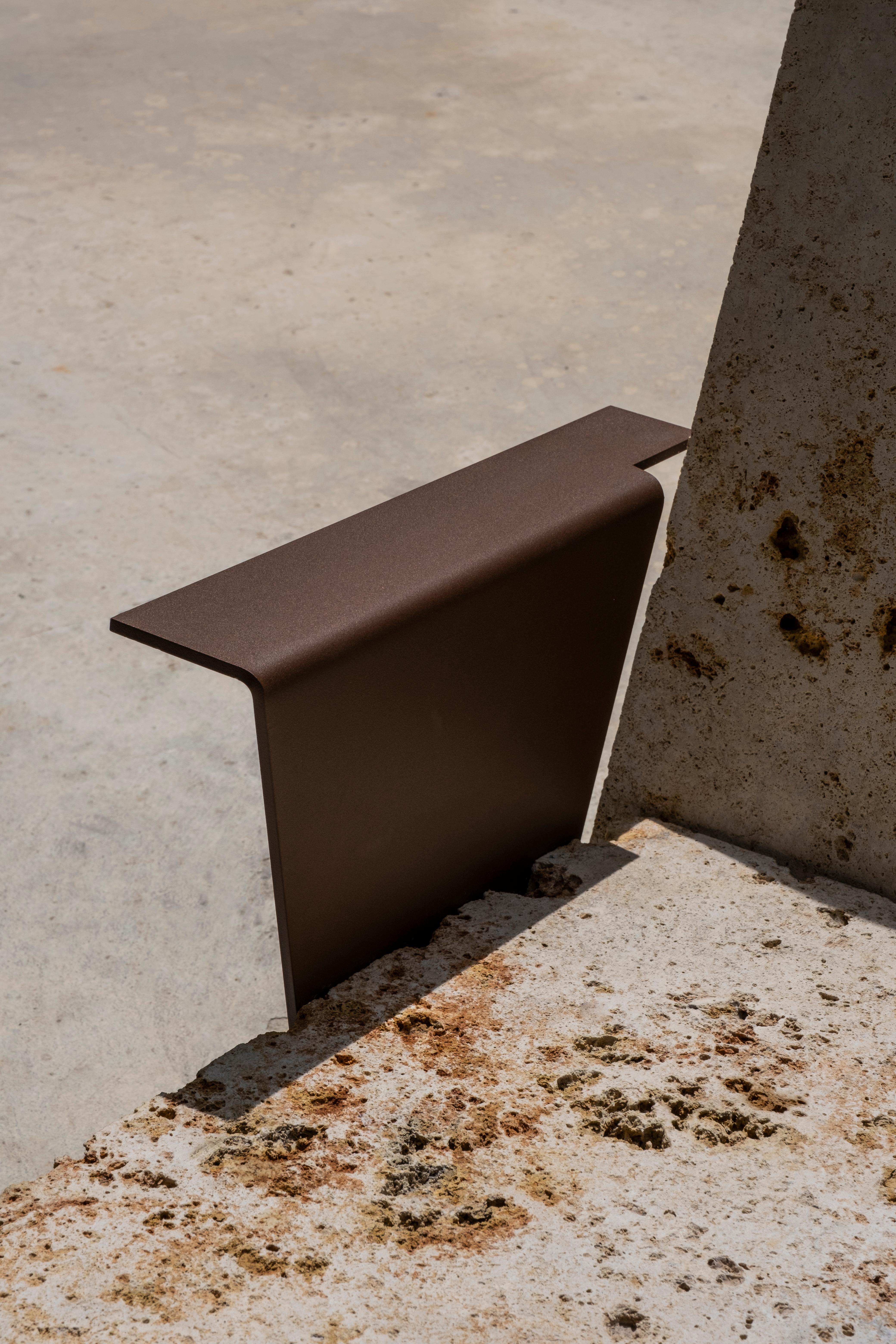 Modern Contemporary Powder-coated Steel Stone Lounge Chair by Frédéric Saulou For Sale