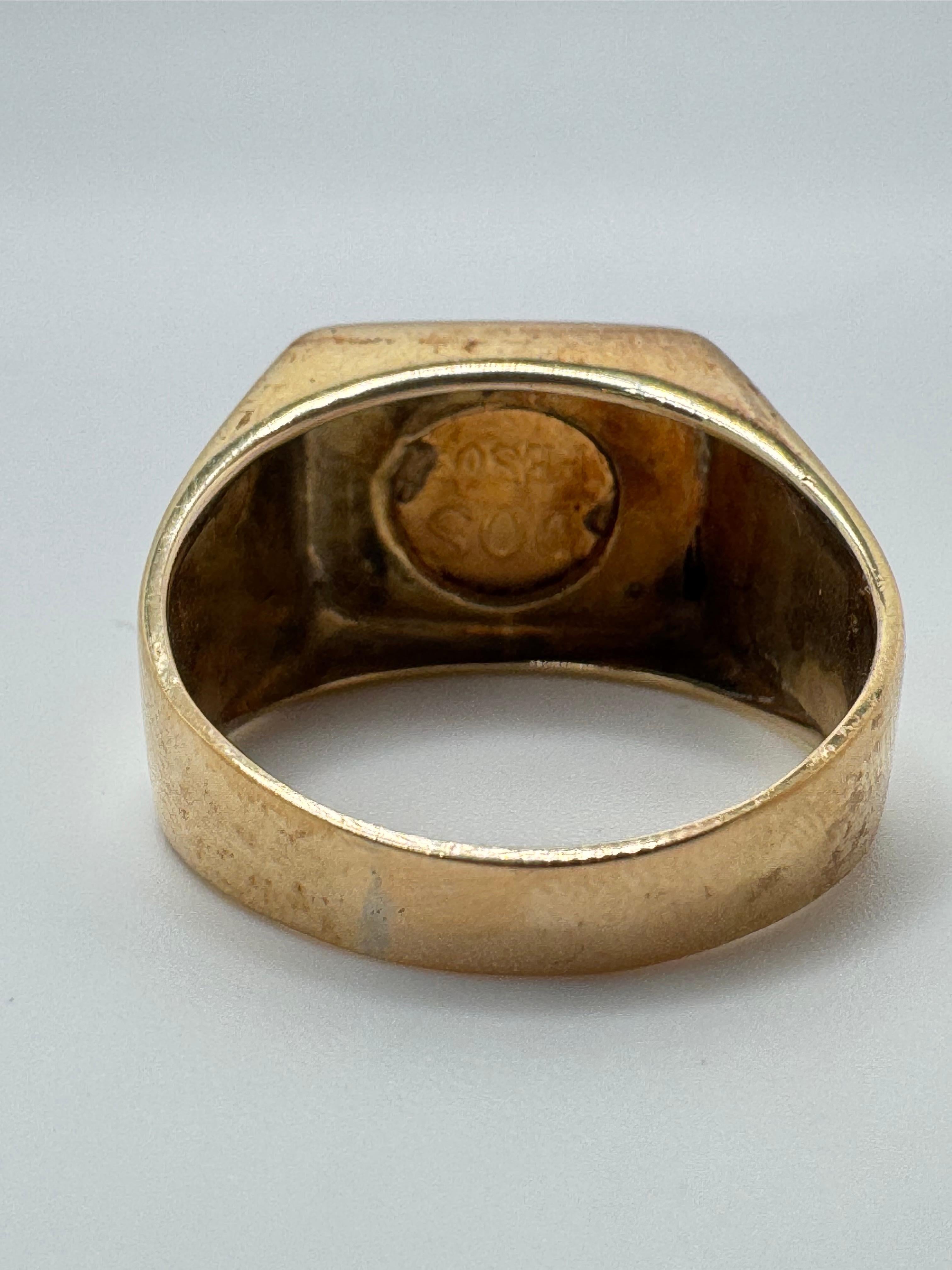 Anello con moneta messicana da 2 pesos In condizioni buone in vendita a Palm Desert, CA
