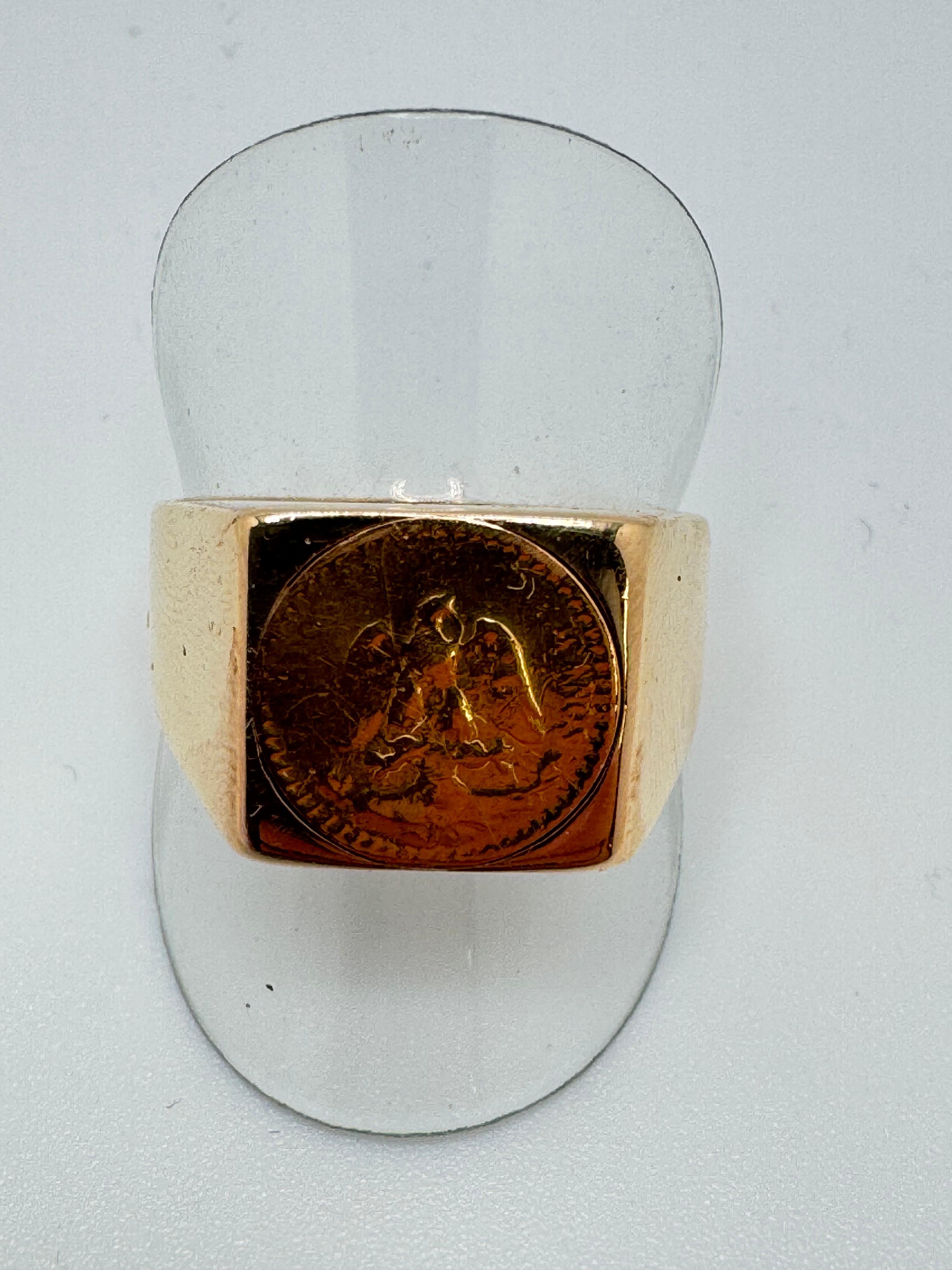 Anello con moneta messicana da 2 pesos in vendita 3