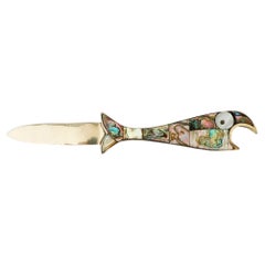 Mexican Abalone and Iron Bottle Opener