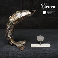 Mexican Abalone Articulated Mother of Pearl Fish 1970s Opener Los Castillo