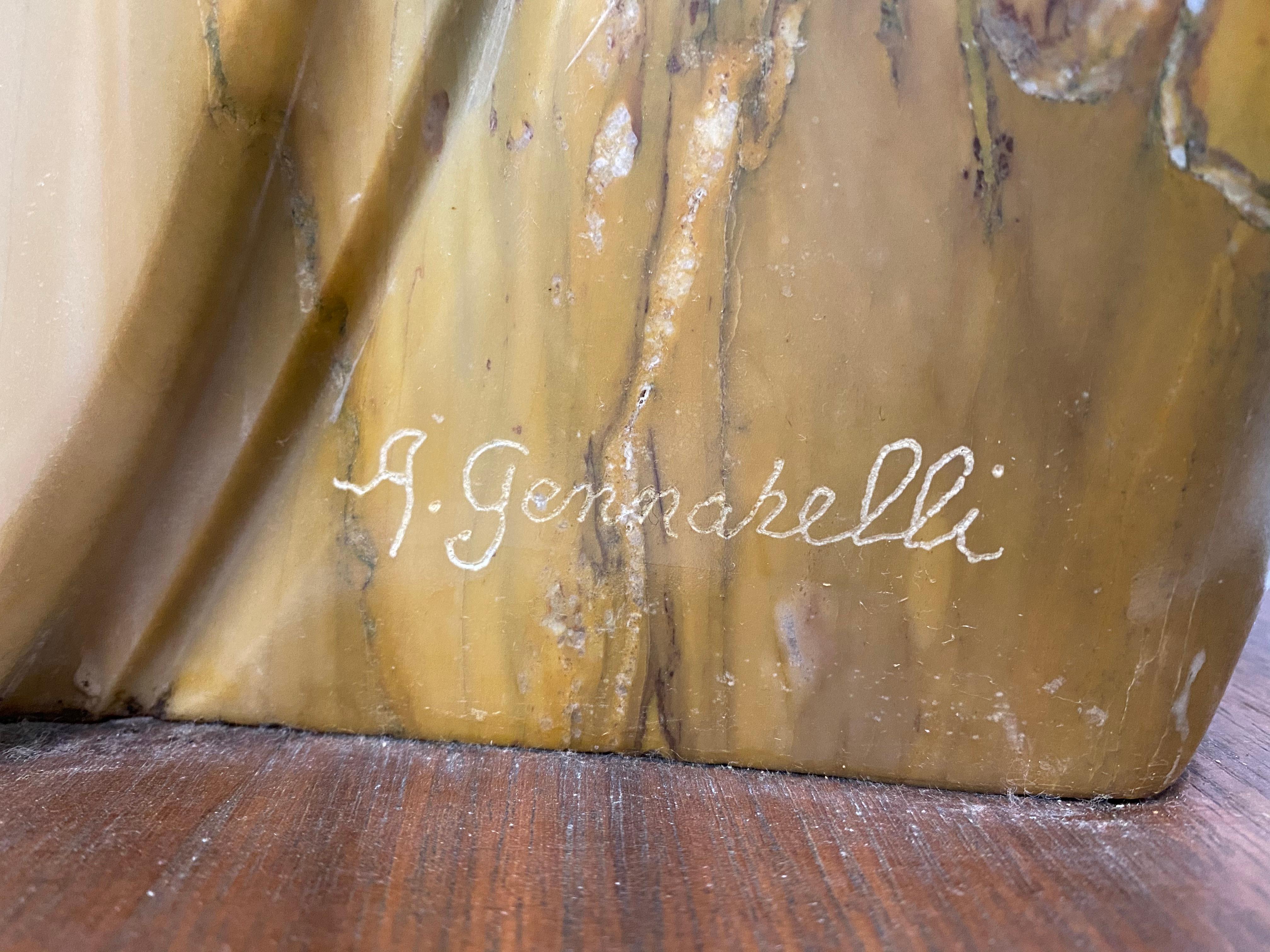 Mexican Amber Onyx Postmodern Flame Sculpture 4
