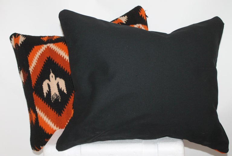 Mexican / American Indian Weaving Birds Pillows, Pair For Sale 7