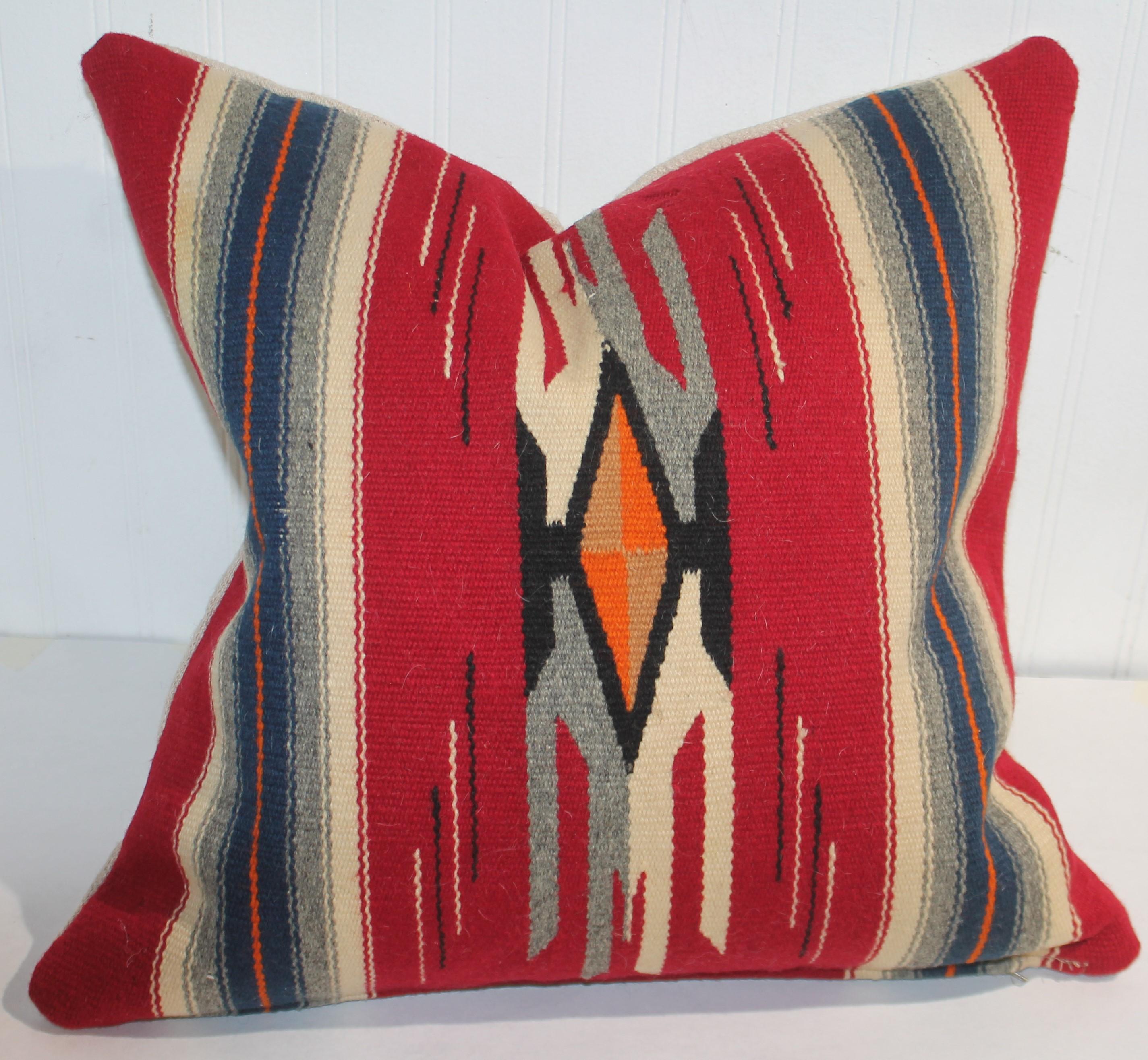 Hand-Crafted Mexican / American Indian Weaving Pillows, 3 For Sale