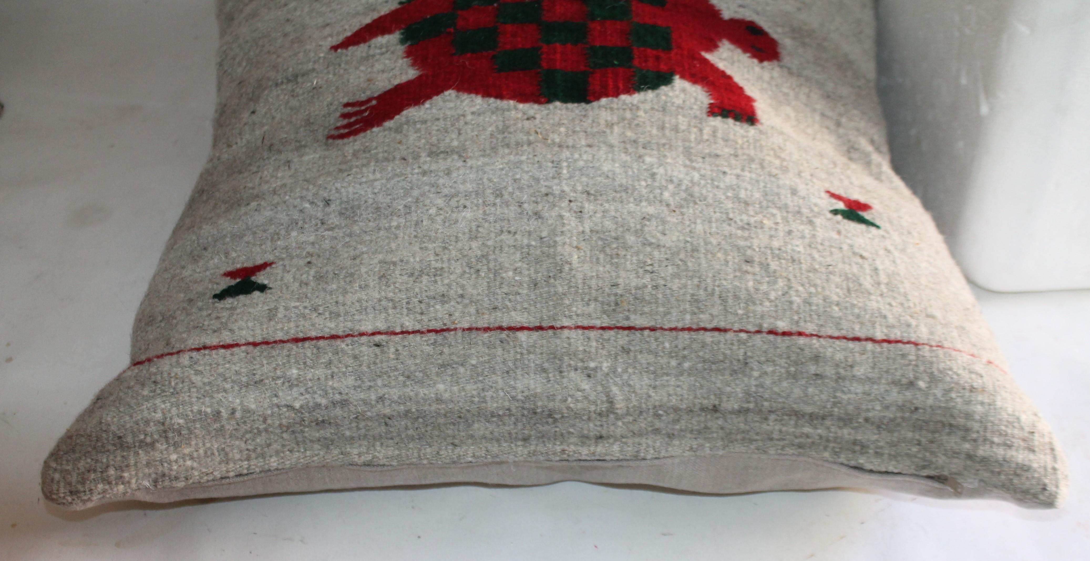 Mexican /American Indian Weaving Pillows, Pair In Good Condition In Los Angeles, CA