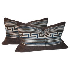Mexican / American Indian Weaving Pillows, Pair