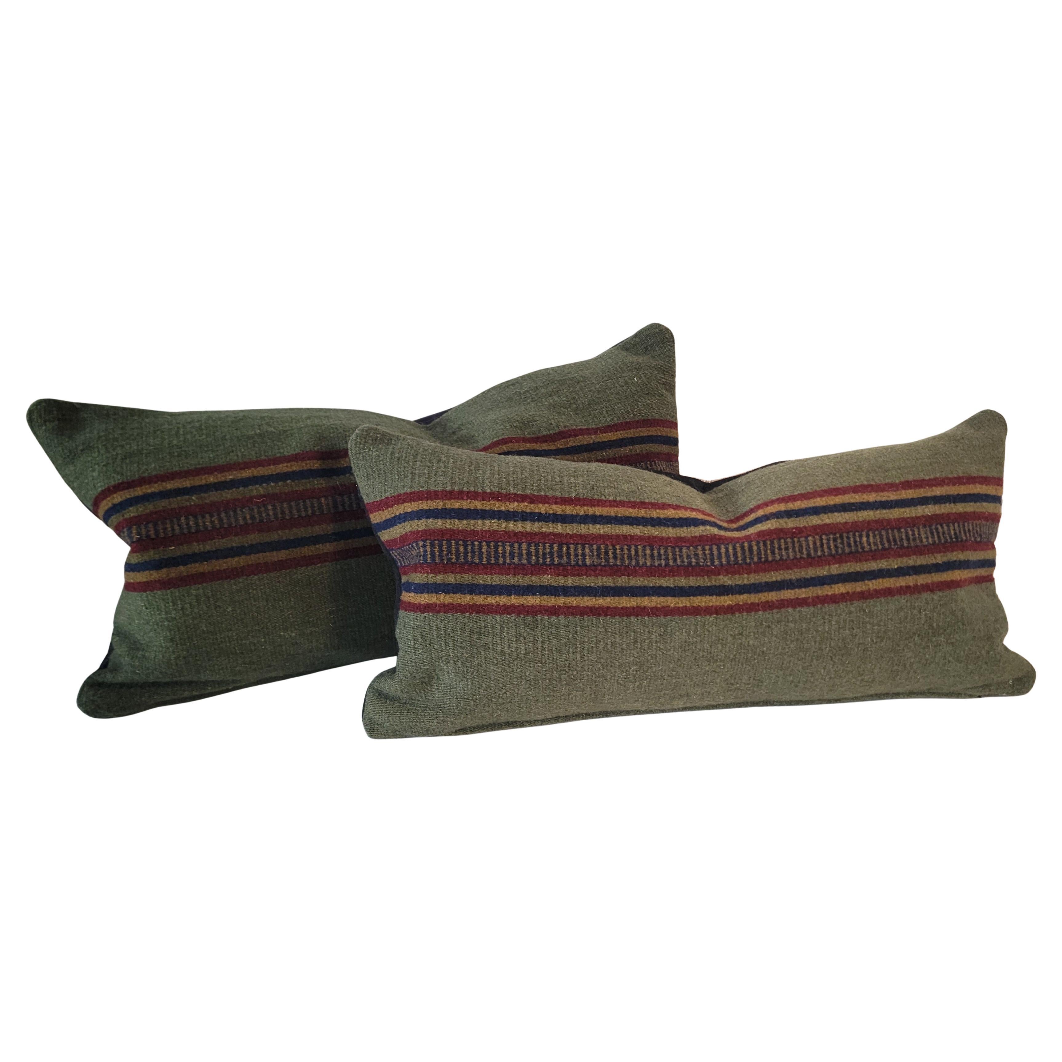 Mexican /American Indian Weaving Pillows -Pair