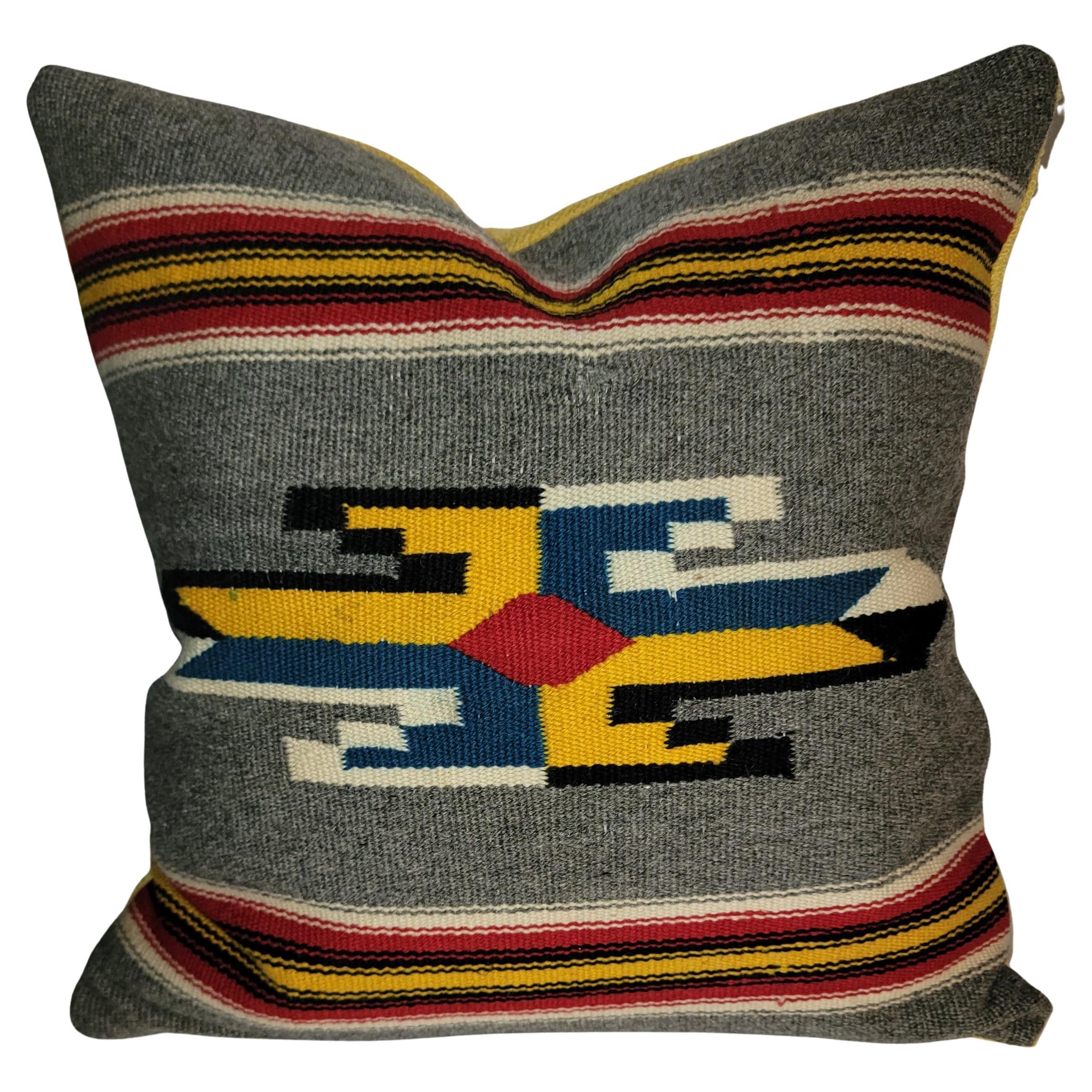 Coussin mexicain/américain en Serape