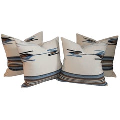 Vintage Mexican / American Serape Pillows, Pairs