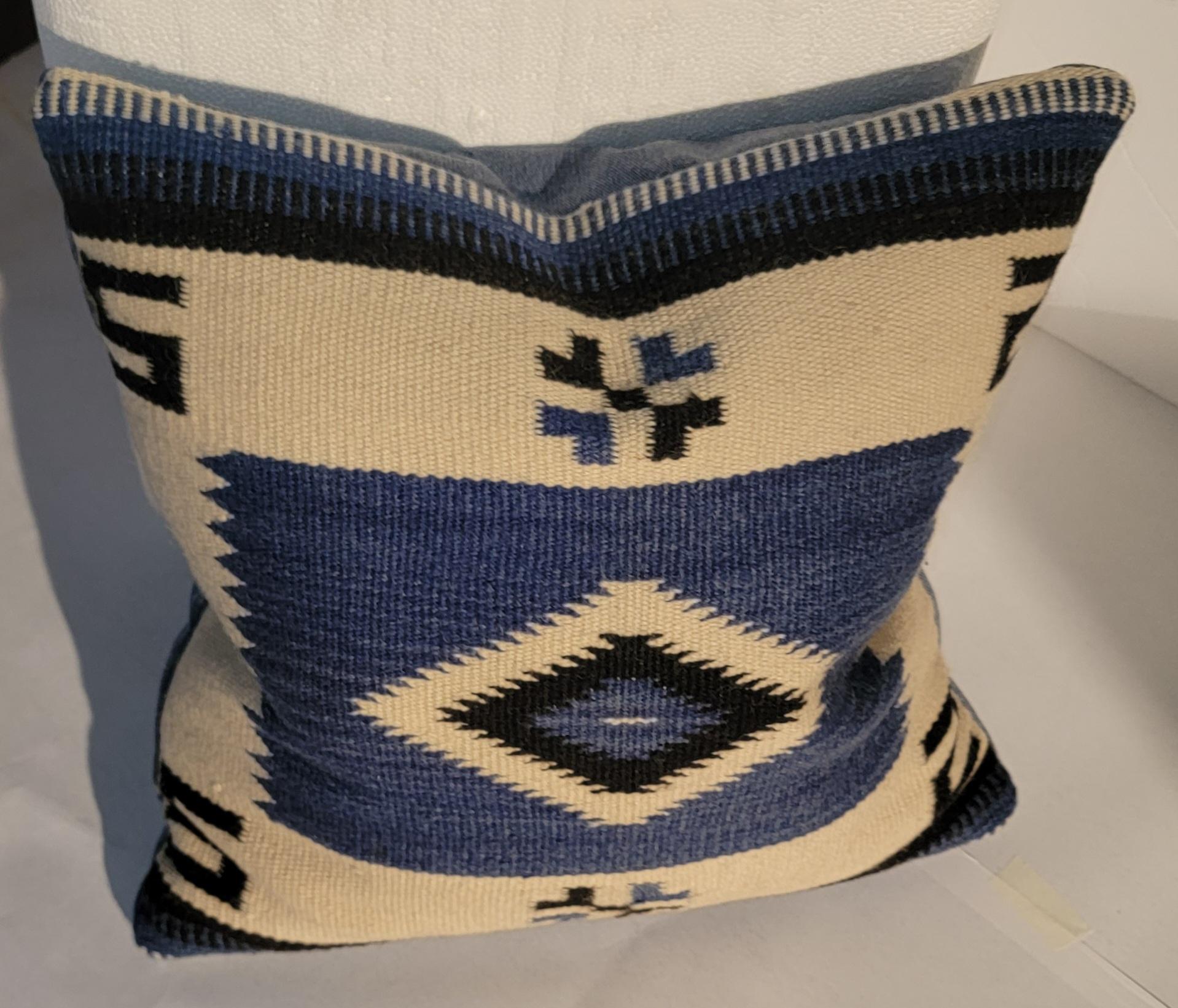 Hand-Woven Mexican /American Tex Coco Weaving Pillow