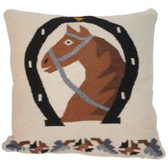Vintage Mexican / American Weaving Horse Pillow