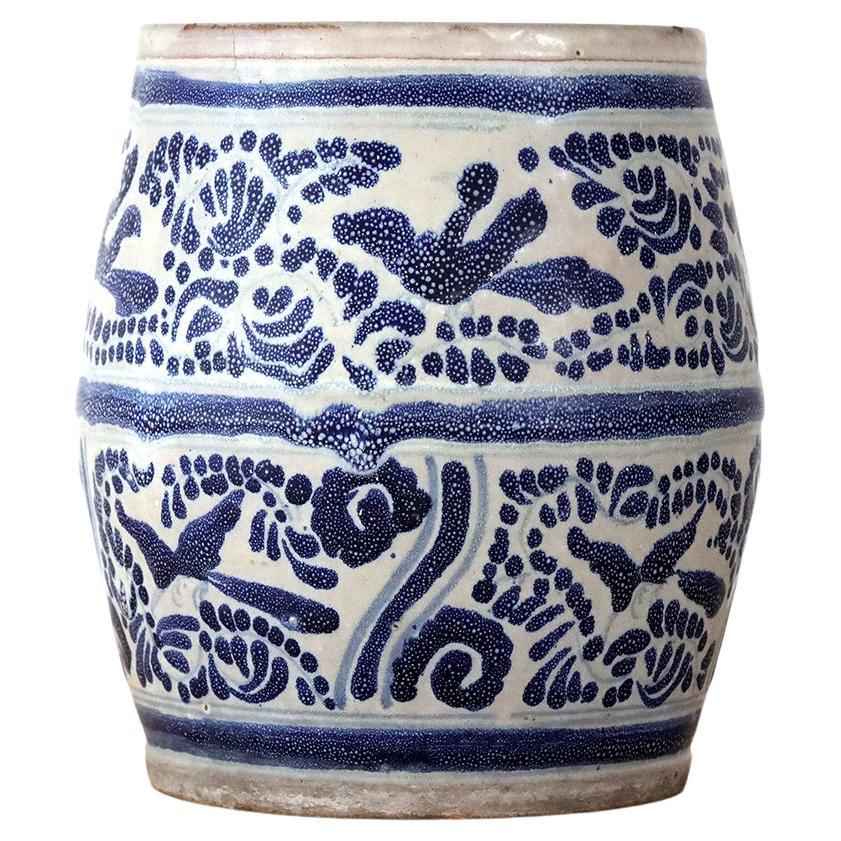 Mexican Antique Flower Pot Ceramic Vase