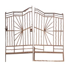 Mexican Art Deco Style Iron Door Grill