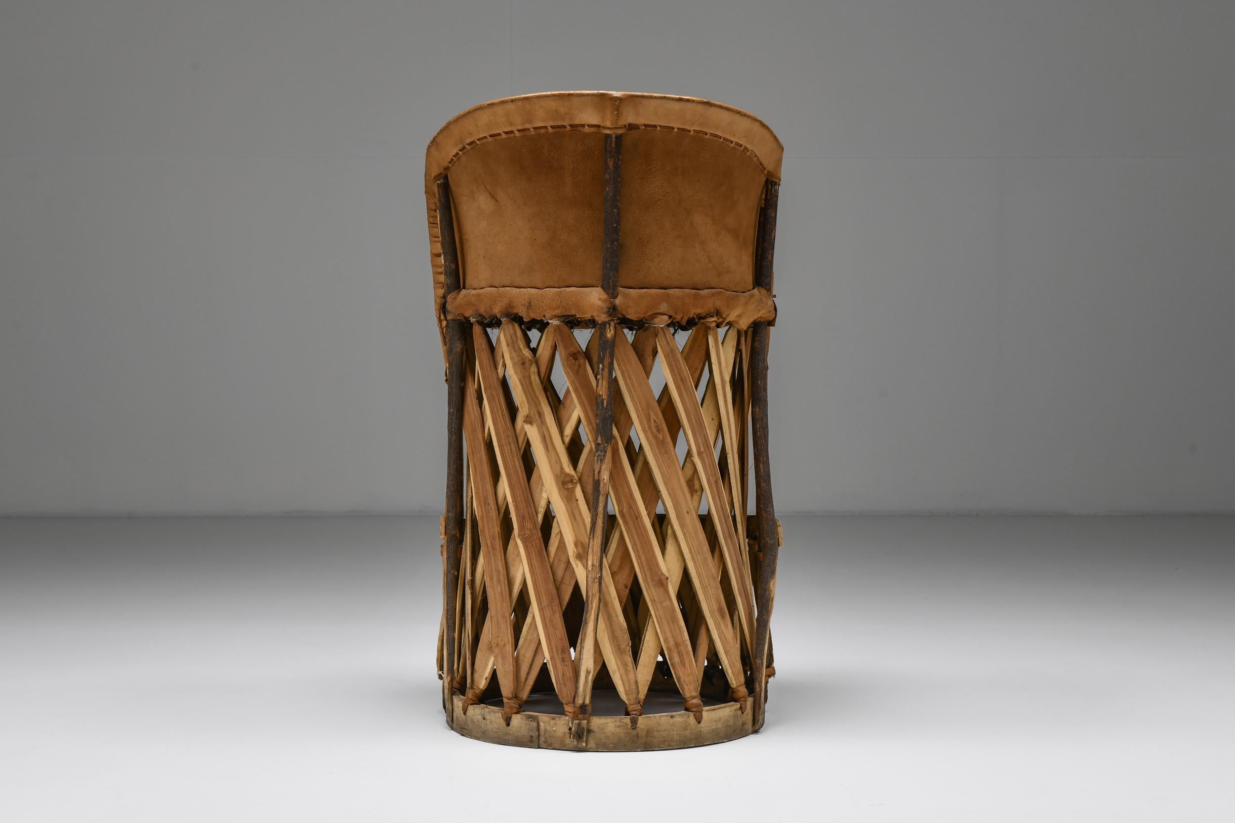 Mid-20th Century Mexican 'Art Populaire' Bar Stools