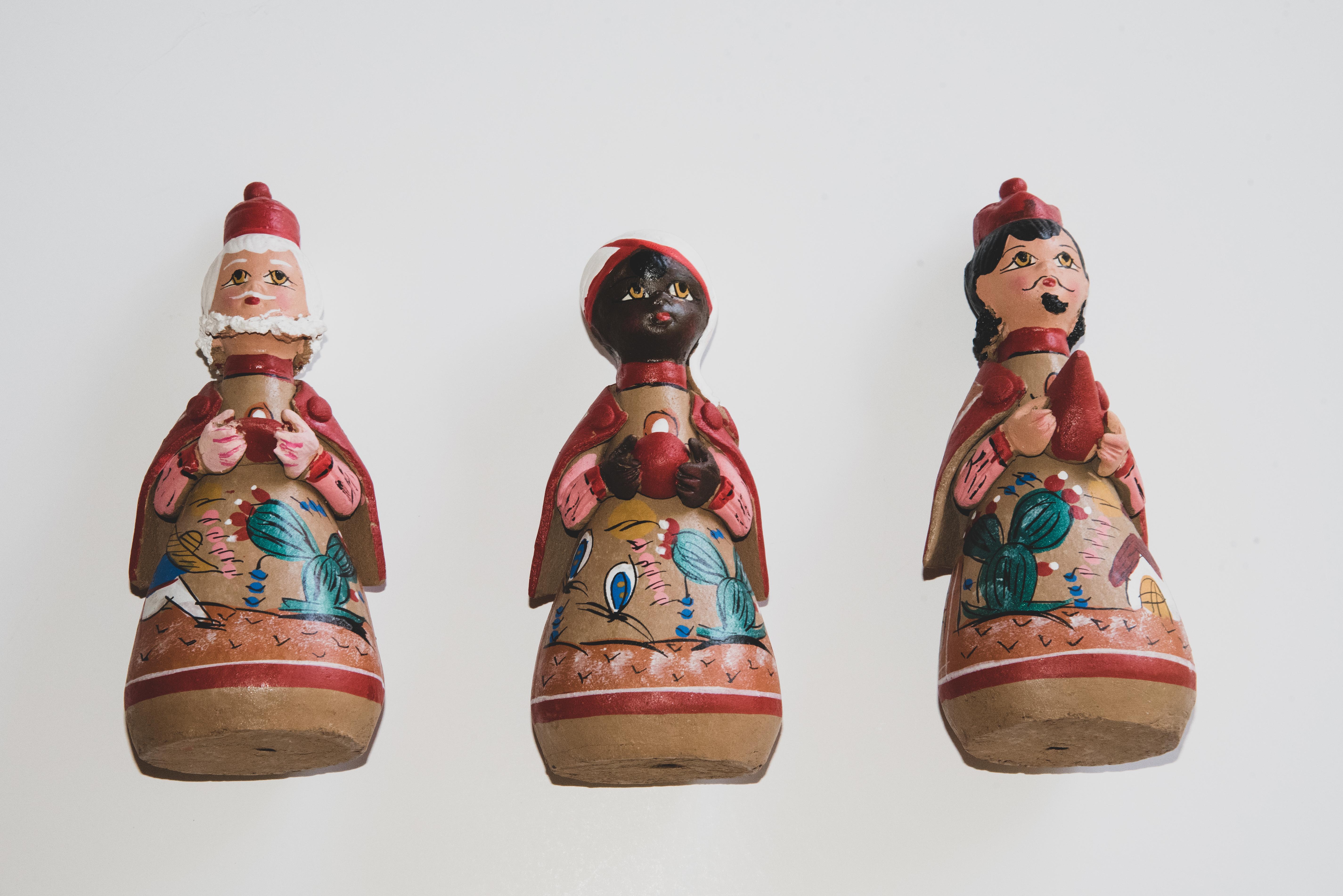 vintage mexican nativity set