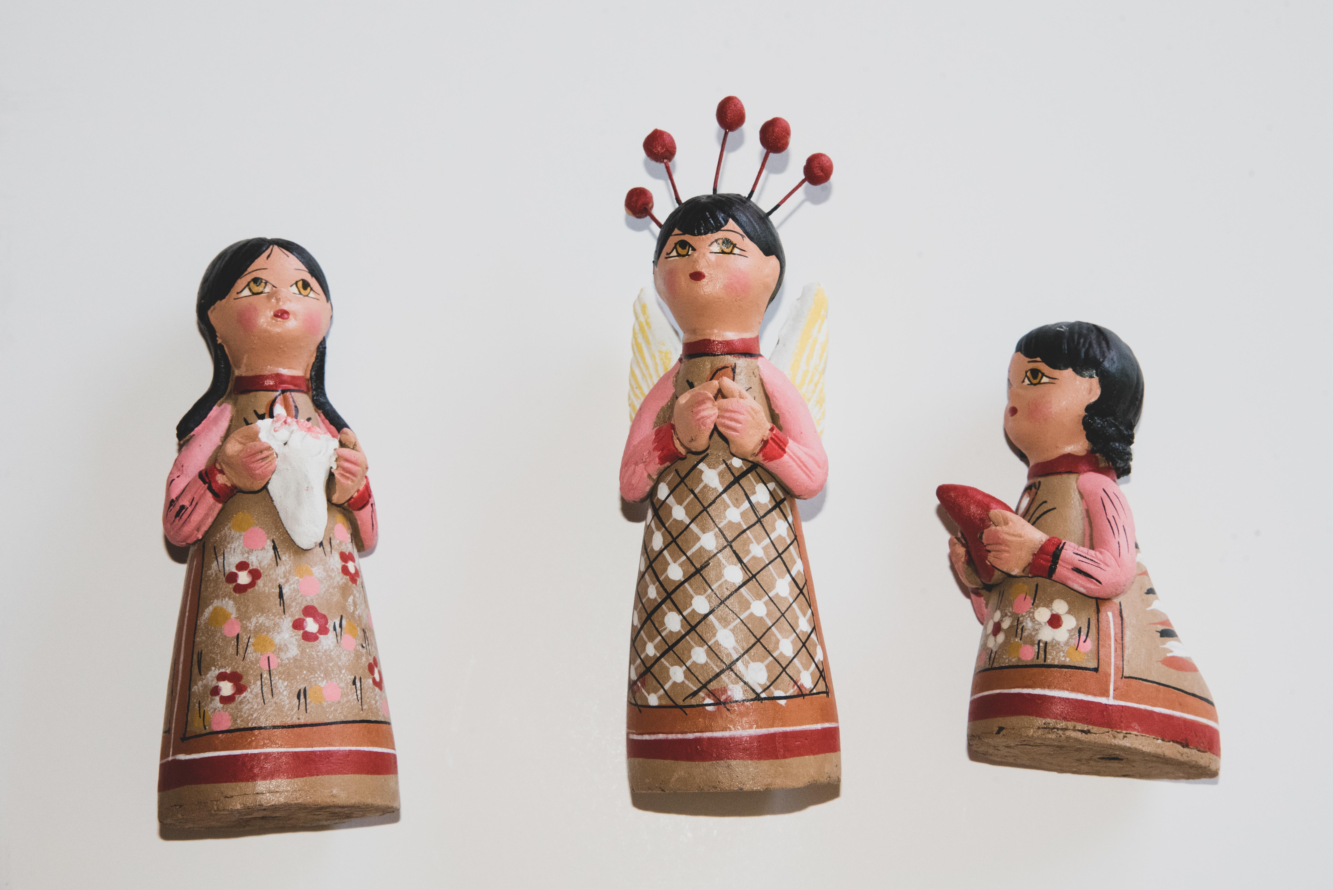 Hand-Crafted Mexican Artisanal Clay Nativity Set Folk Art Christmas Decoration Pottery