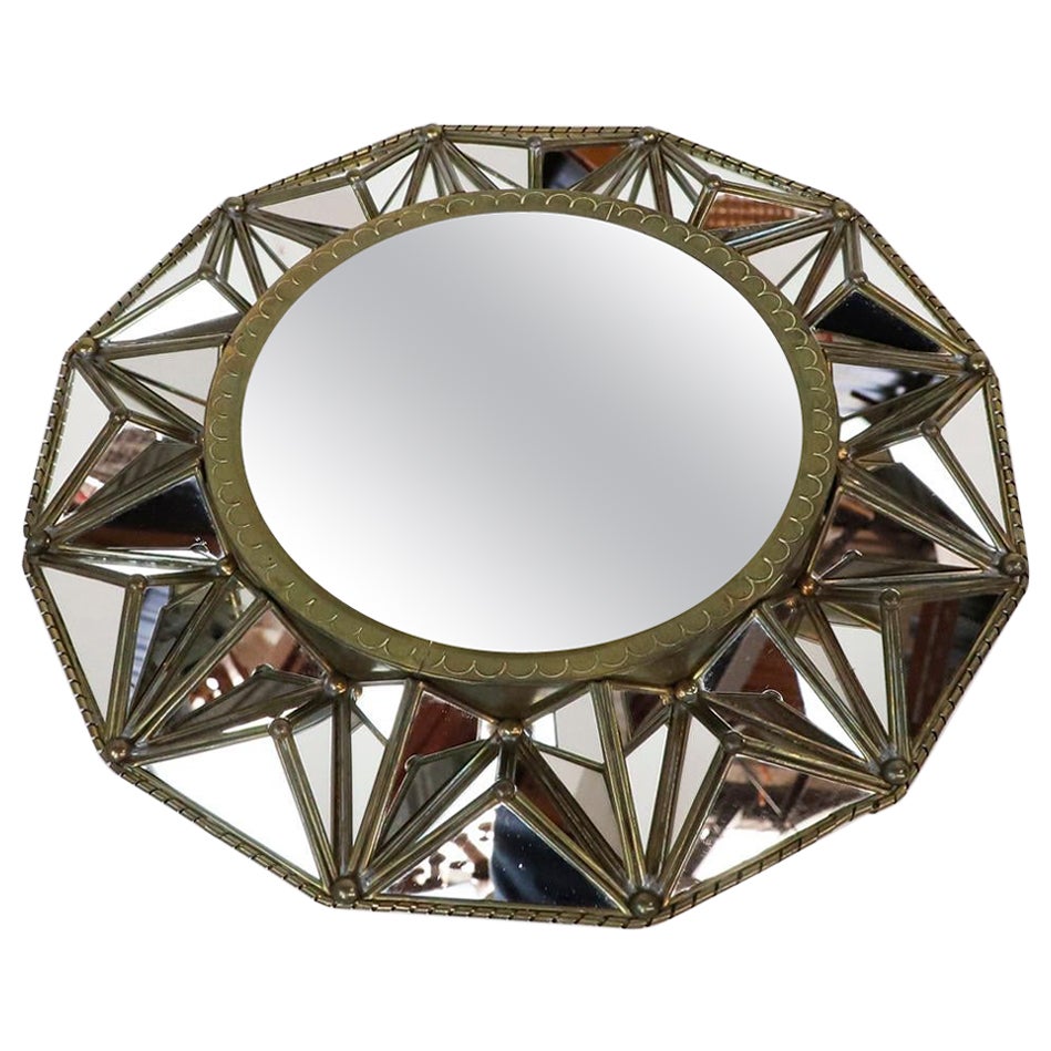 Miroir artisanal mexicain Sunburst