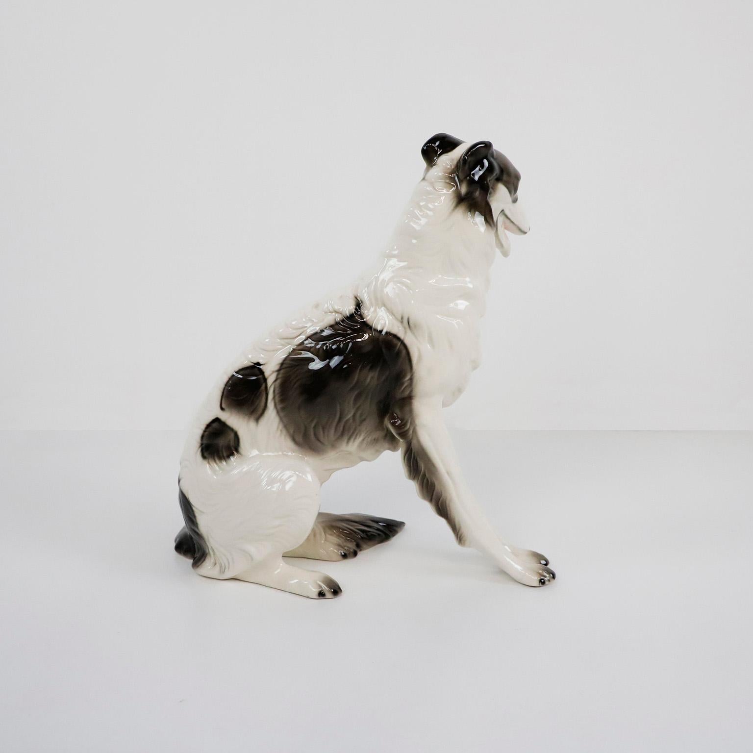 Late 20th Century Mexican Ashtray in Dog Shape Made in Ceramic by Cerámica de Cuernavaca For Sale