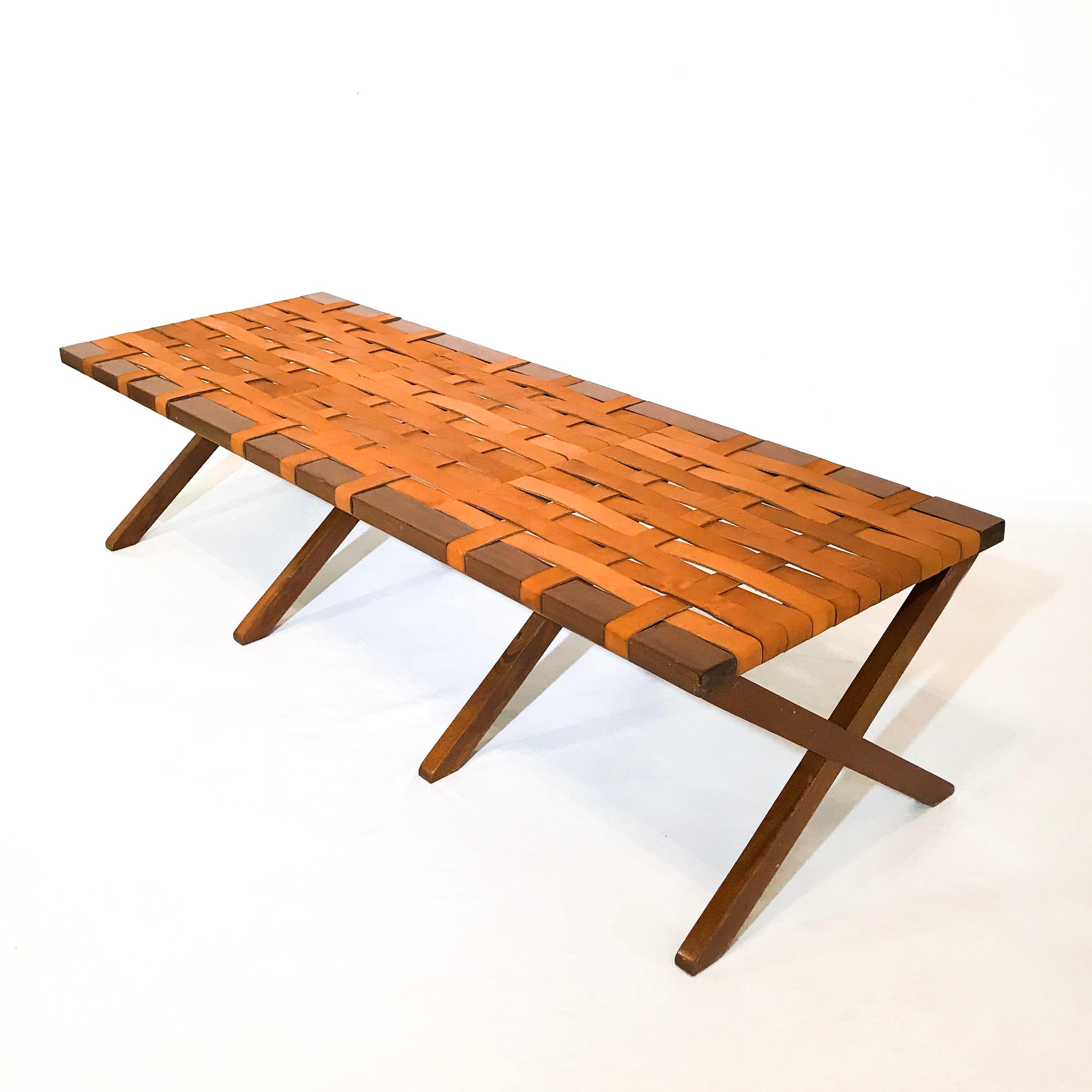 Mid-Century Modern Mexican Bench, 1950s