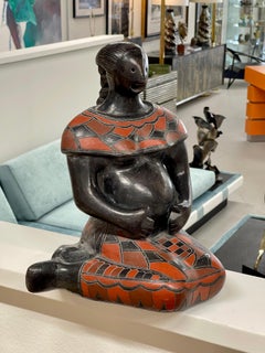 Mexican Blackware Fertility Figure