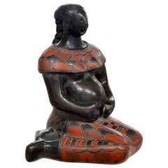 Mexican Blackware Fertility Figure