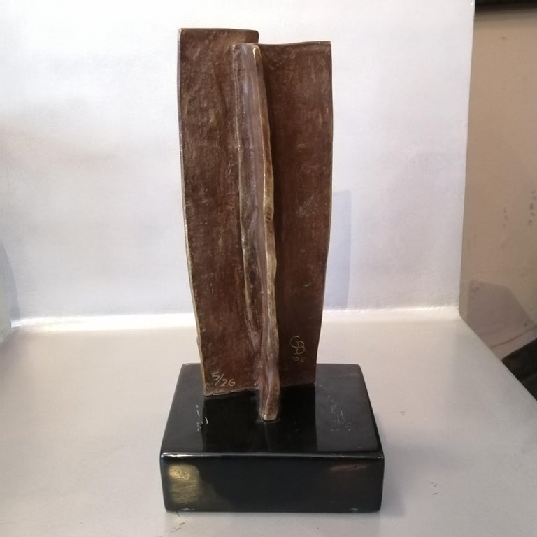 Mexican Bronze Abstract Sculpture at 1stDibs