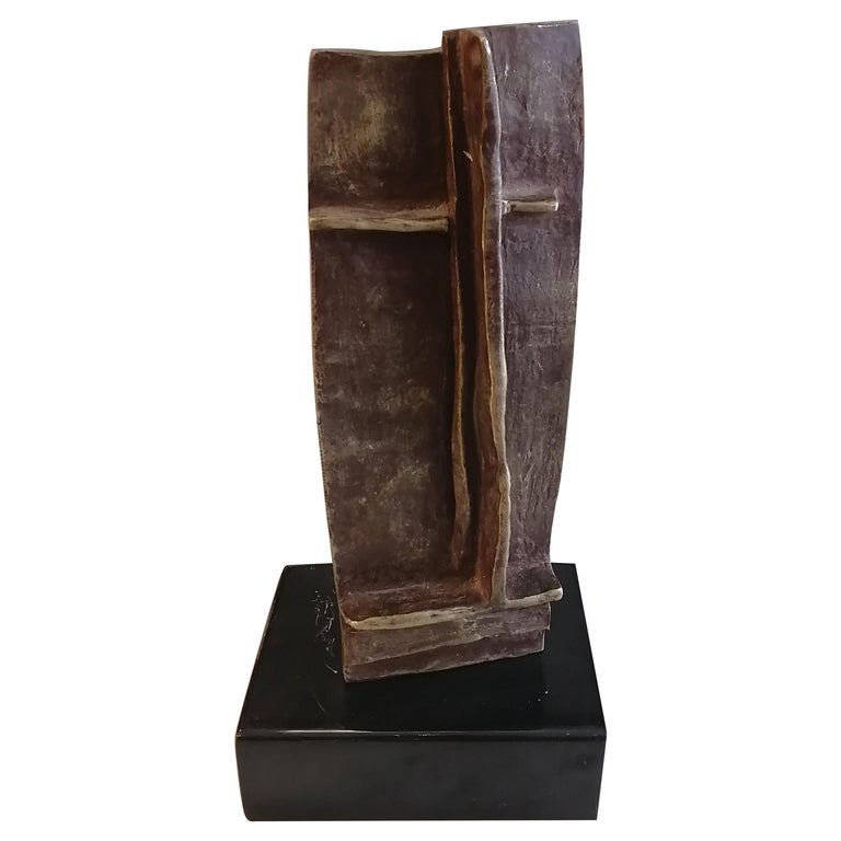 Mexican Bronze Abstract Sculpture at 1stDibs