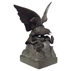 Aquila messicana in bronzo - XIX secolo