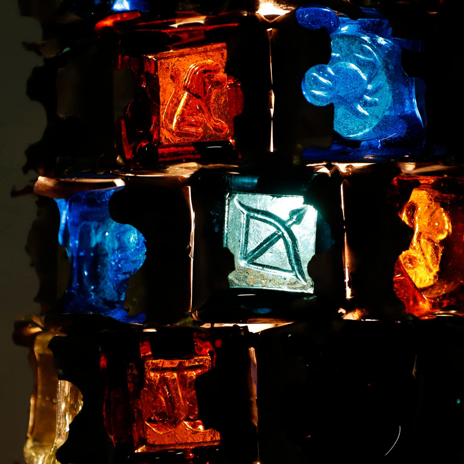 Fine XX secolo Lampada a sospensione messicana brutalista Feder Light in vendita