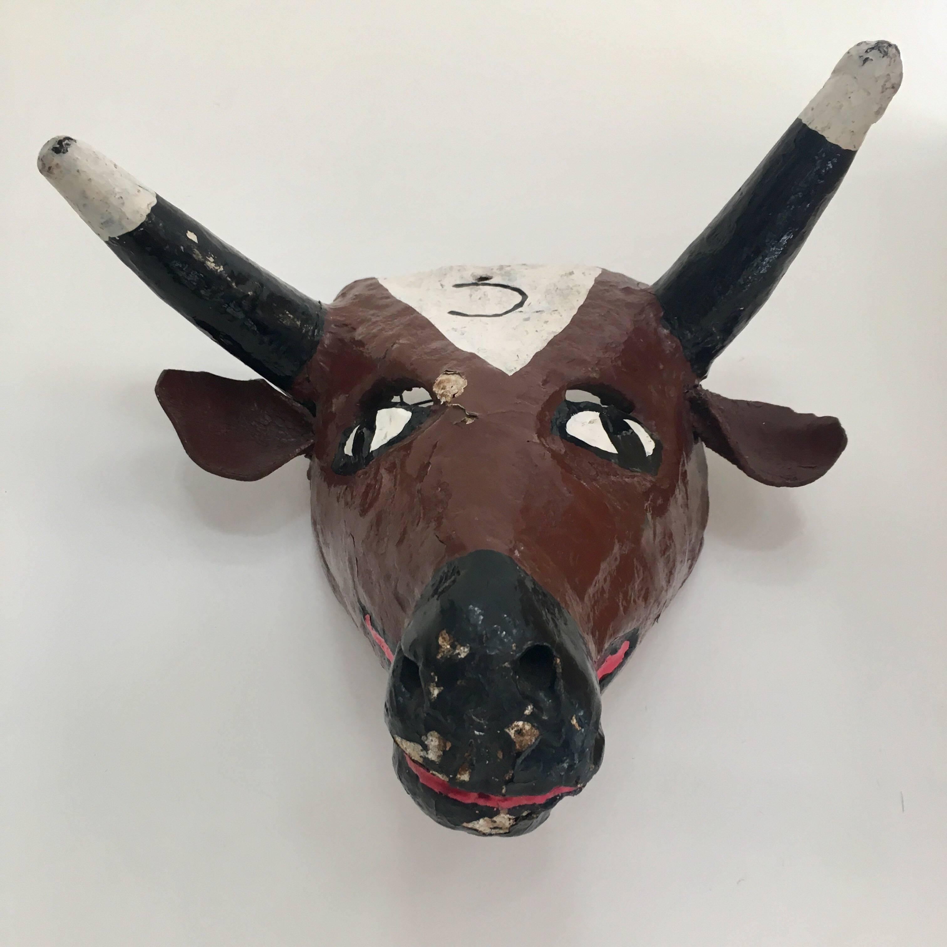 ceremonial bull mask