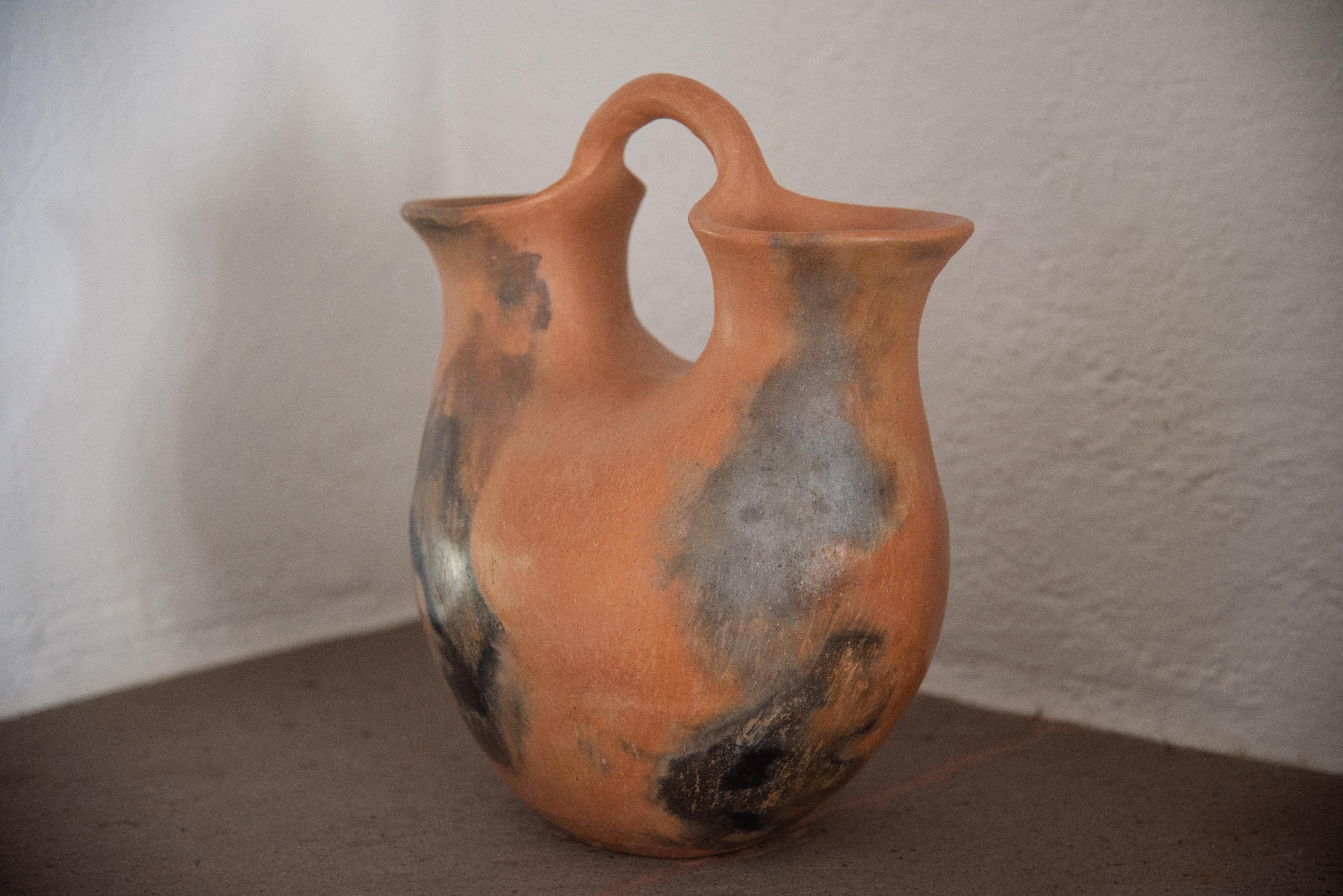 Pre-Columbian Mexican Burnished Clay Folk Art Ancient Pre-Hispanic Technique Handmade Pottery