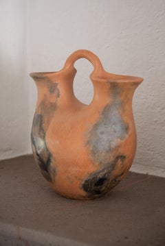 Mexican Burnished Clay Folk Art Ancient Pre-Hispanic Technique Handmade Pottery