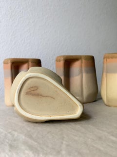 Mexican Ceramic Pottery Mugs, Set of 4