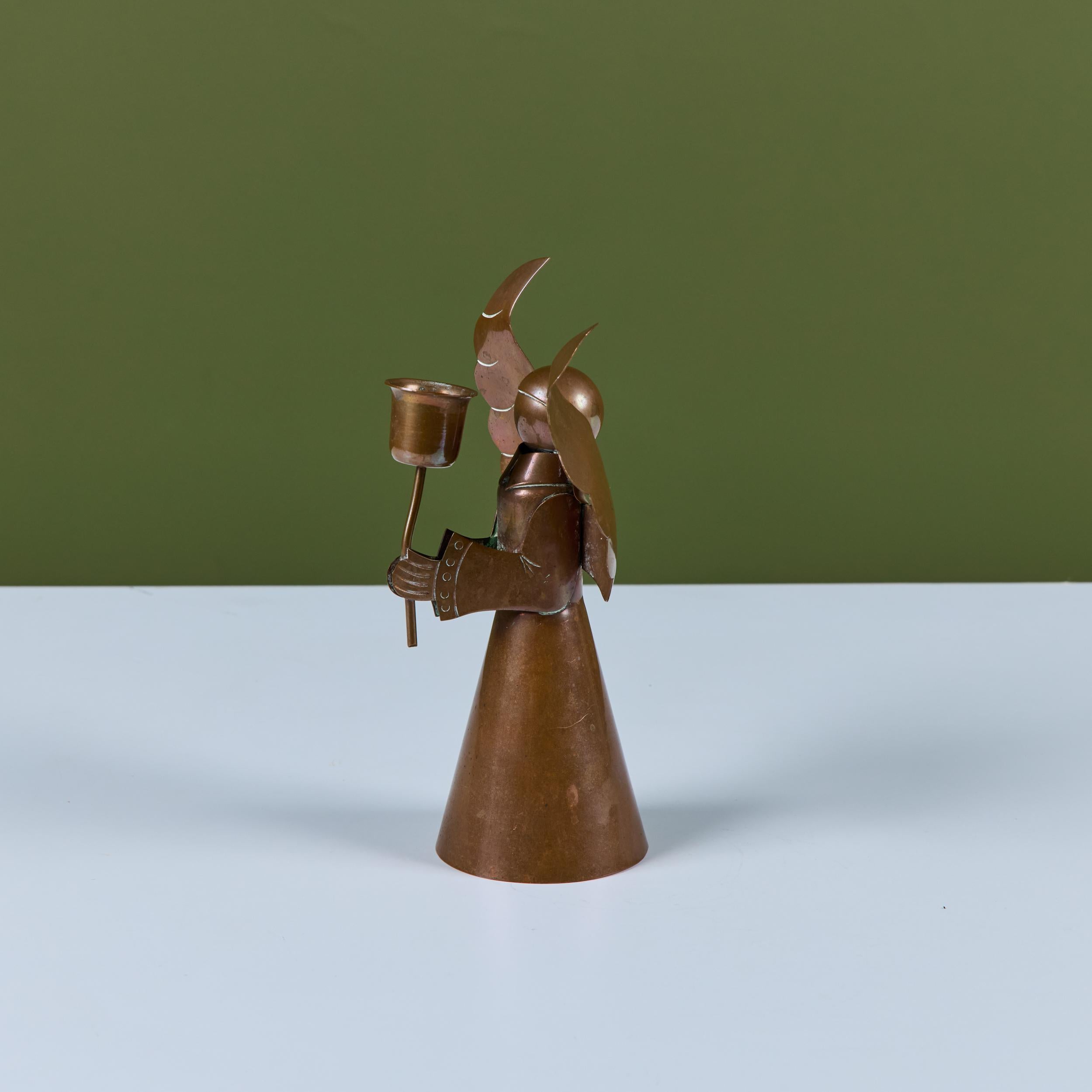 Portacandele angelo messicano in rame in vendita 4