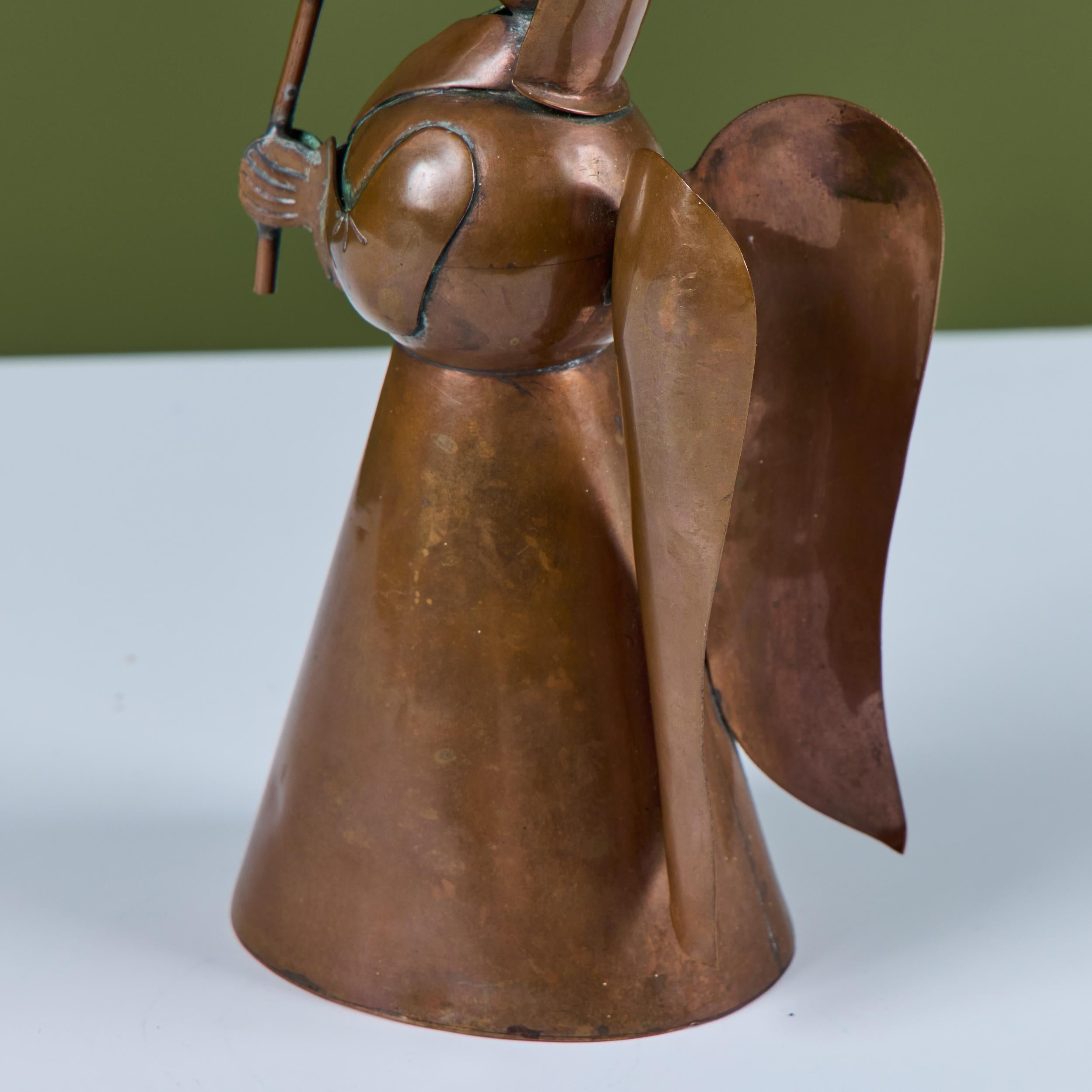 Portacandele angelo messicano in rame in vendita 7