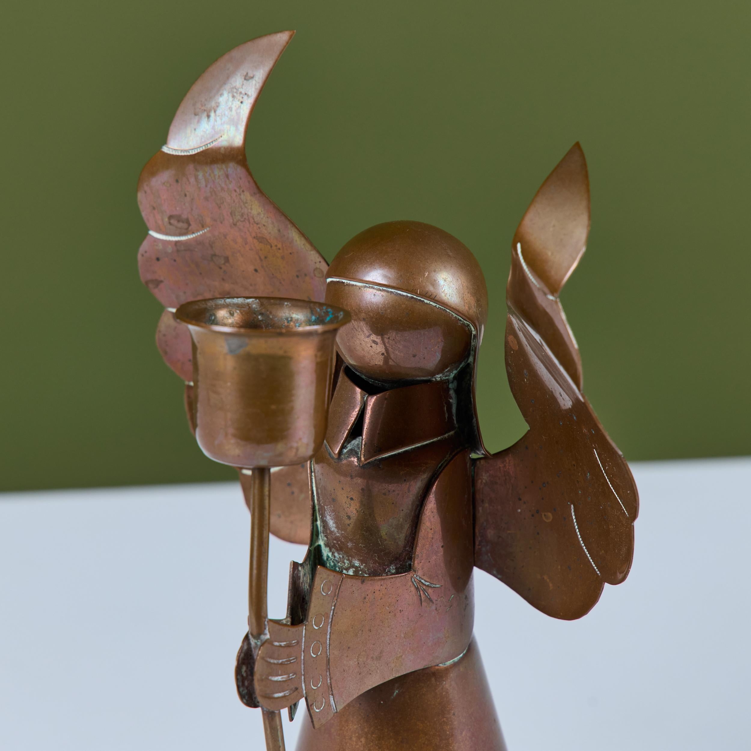 Messicano Portacandele angelo messicano in rame in vendita