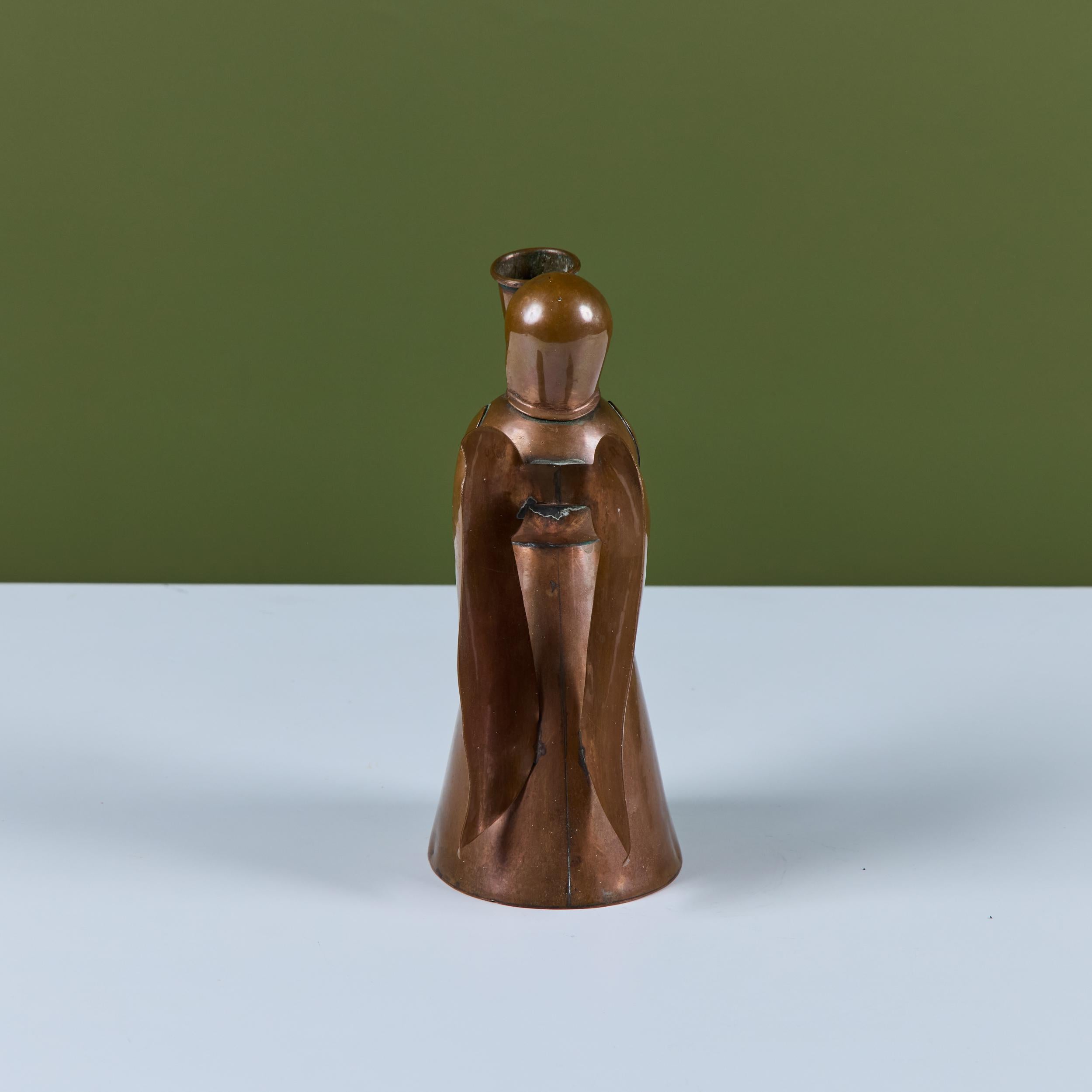 Portacandele angelo messicano in rame in vendita 2