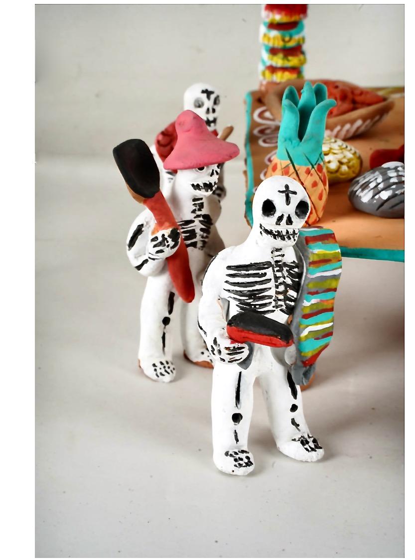 20ième siècle Collection de céramiques mexicaines Day of the Dead (Jour de la mort) en vente