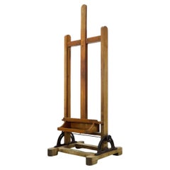 Cavalletto da artista regolabile in legno messicano dei primi anni del 1950