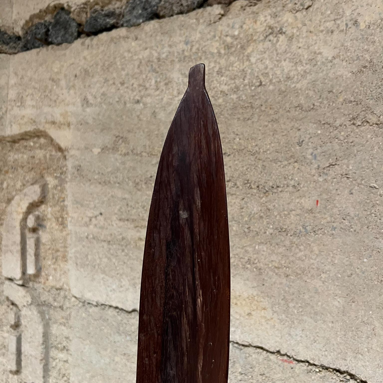 Mid-Century Modern  Mexican Exotic Ironwood Carved Modern Sculpture Palo Fiero Wood For Sale