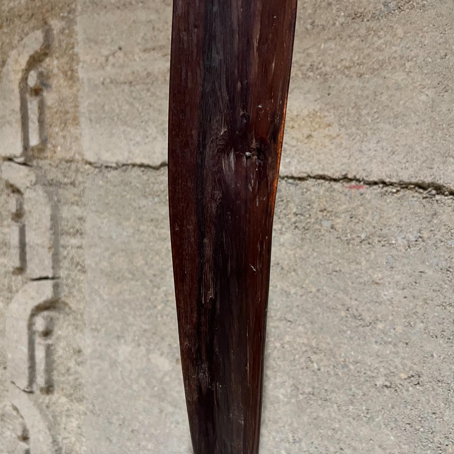  Mexican Exotic Ironwood Carved Modern Sculpture Palo Fiero Wood In Good Condition For Sale In Chula Vista, CA