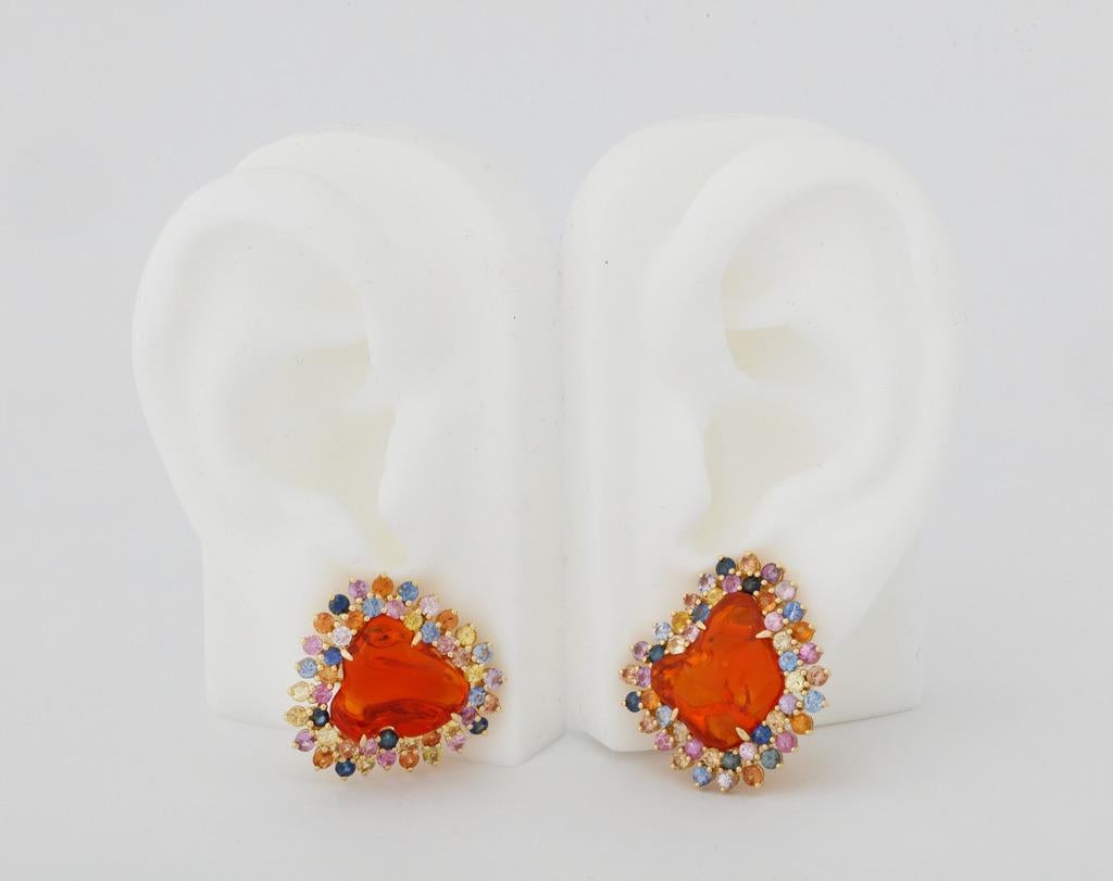 mexican opal earrings