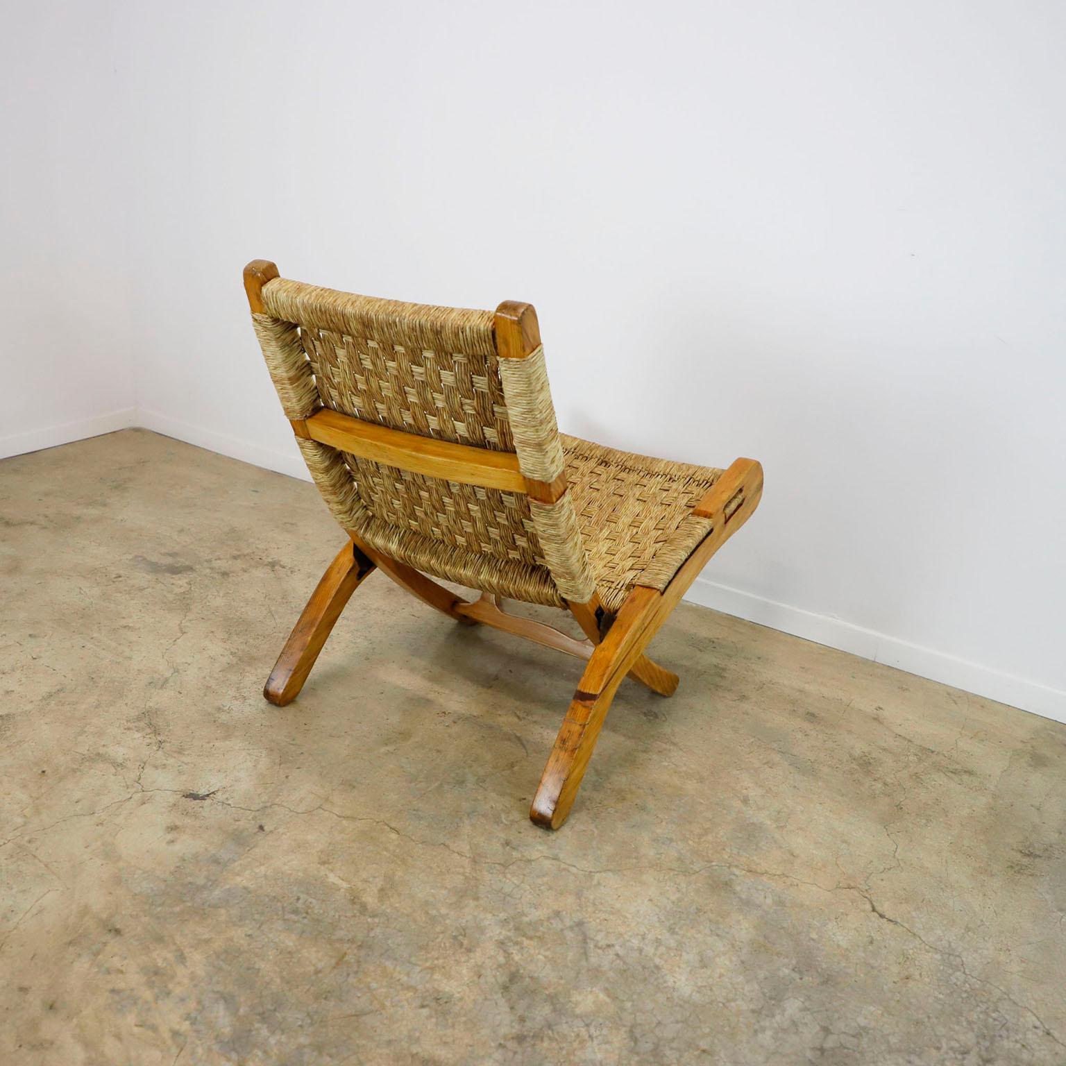Mid-Century Modern Mexican Folding Chair by Muebles Toluca For Sale
