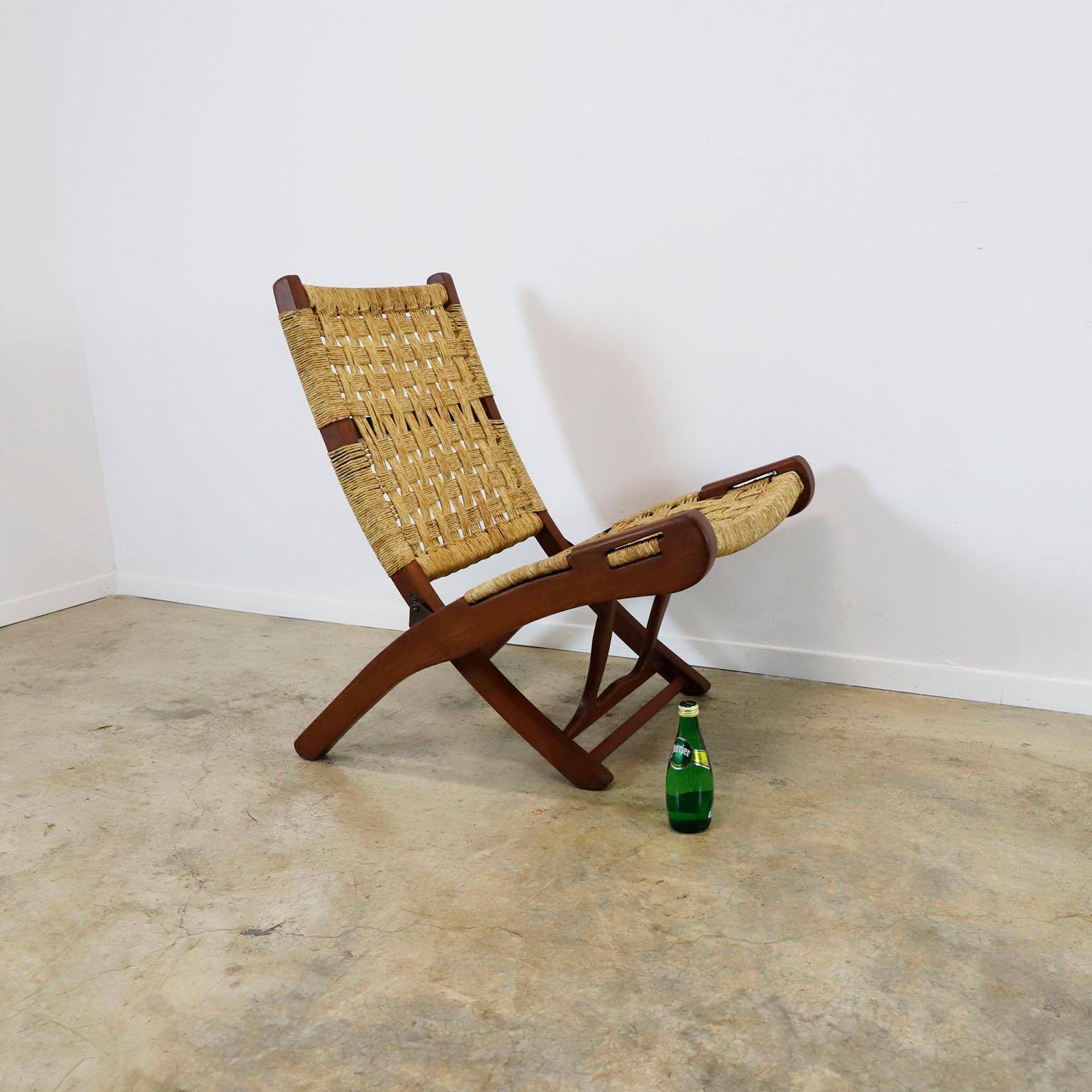 Mid-20th Century Mexican Folding Chair by Muebles Toluca For Sale