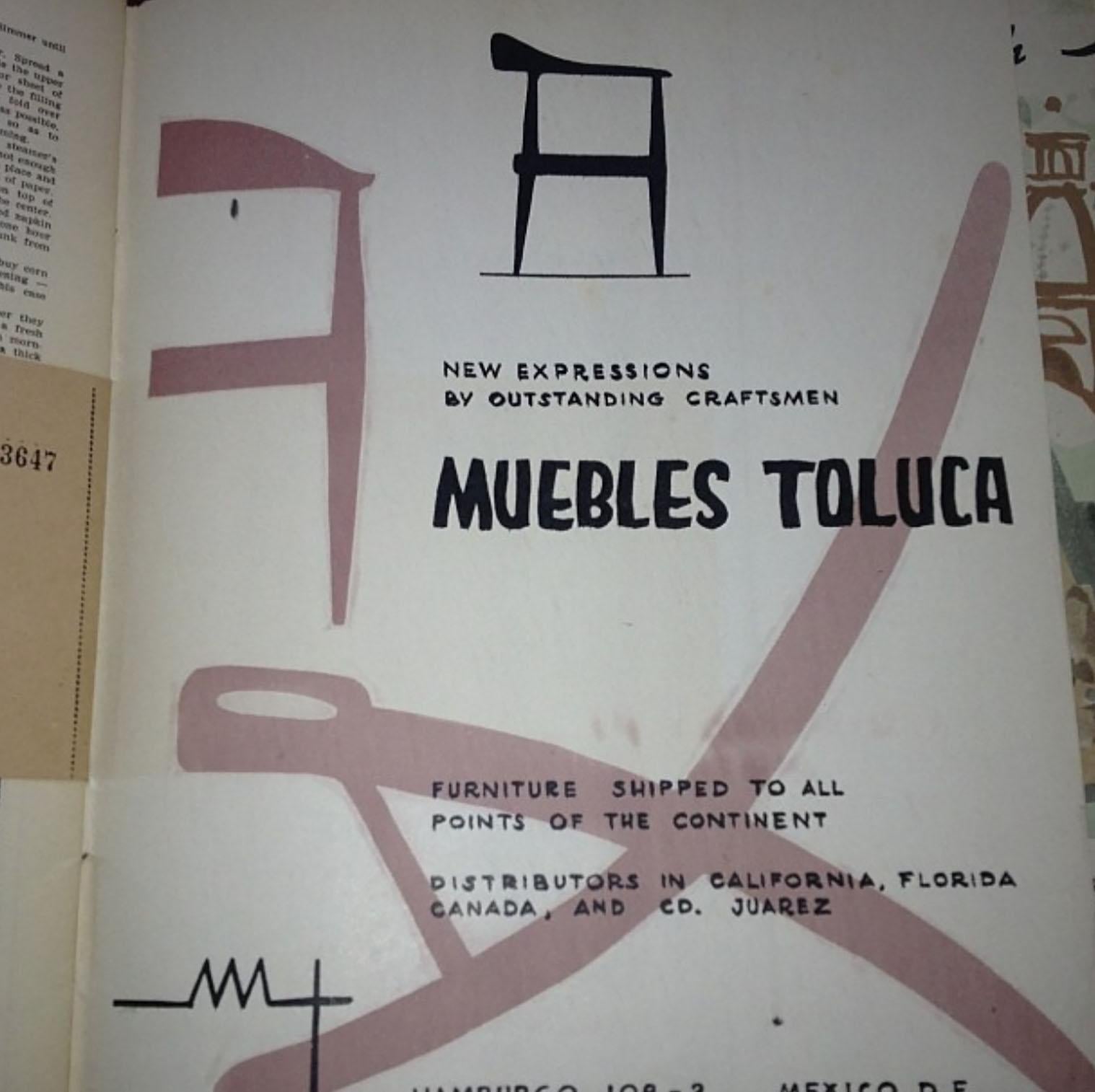 Mid-20th Century Mexican Folding Chair by Muebles Toluca For Sale