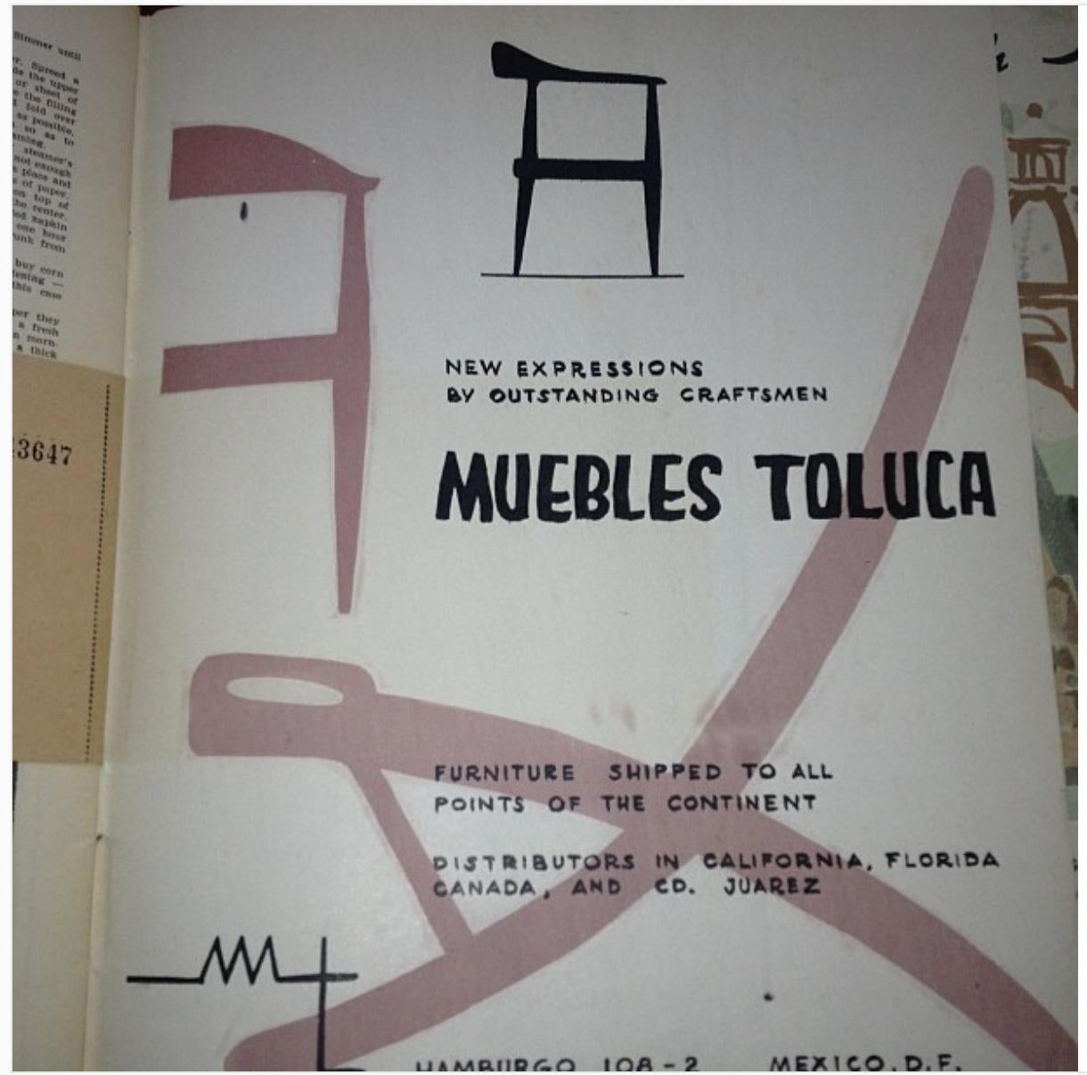 Mid-Century Modern Mexican Folding Chair by Muebles Toluca  For Sale