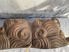 Mexican Folk Art Double Cherub Carving in Polychrome Wood