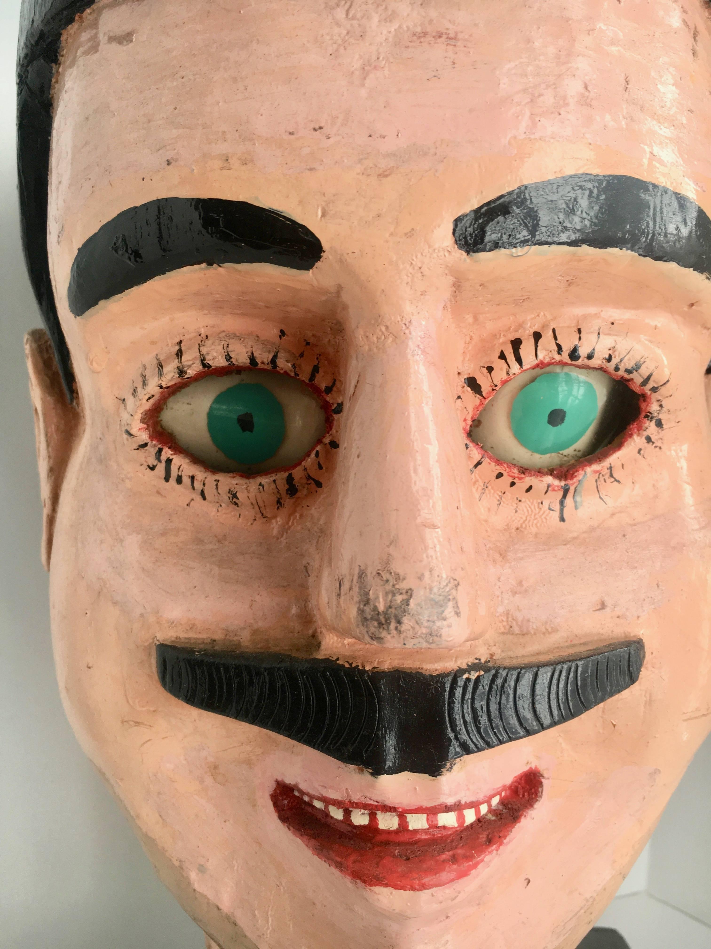 Mexican Folk Art Head Sculpture 1