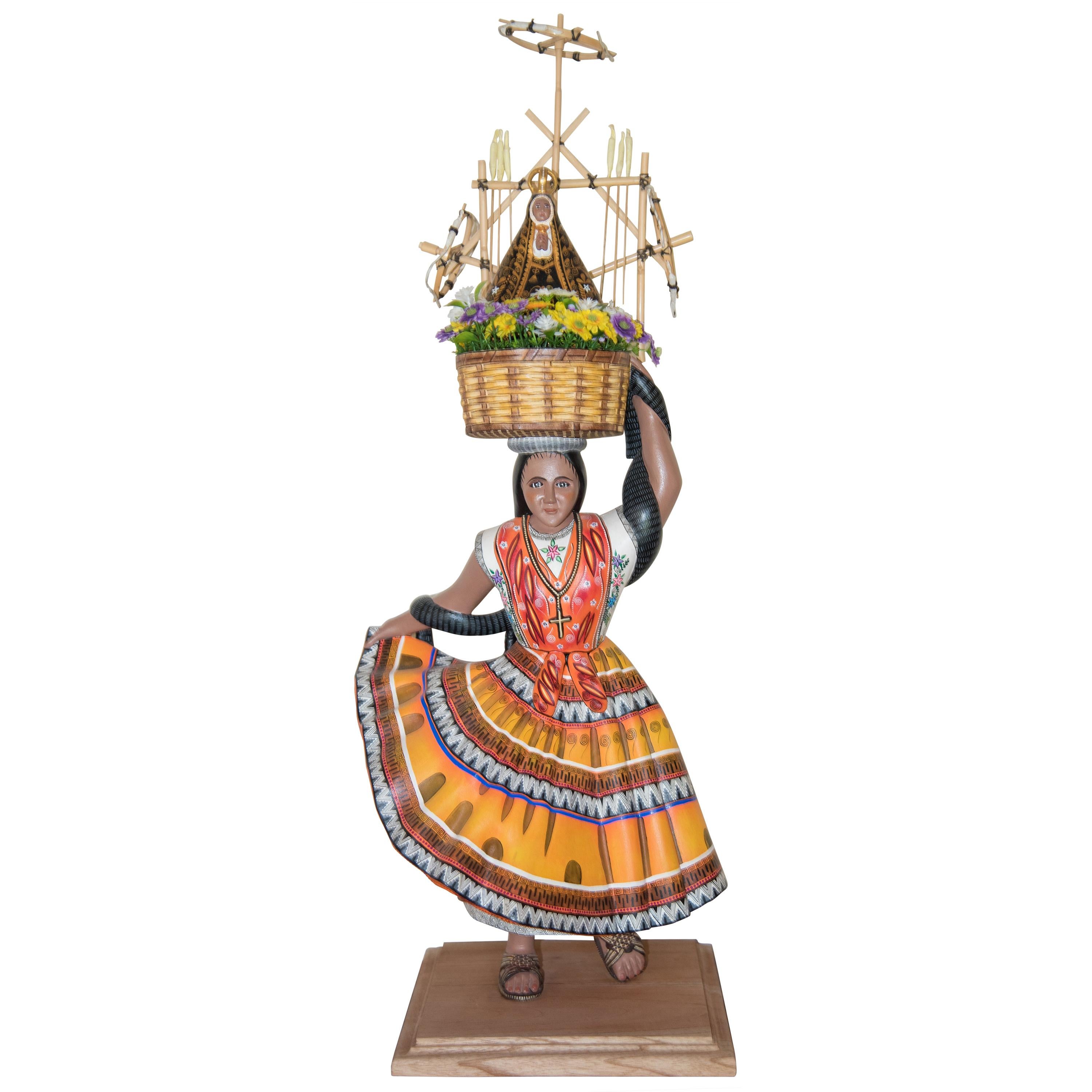 Mexican Folk Art Woodcarving Guelaguetza Folkloric Art Oaxaca