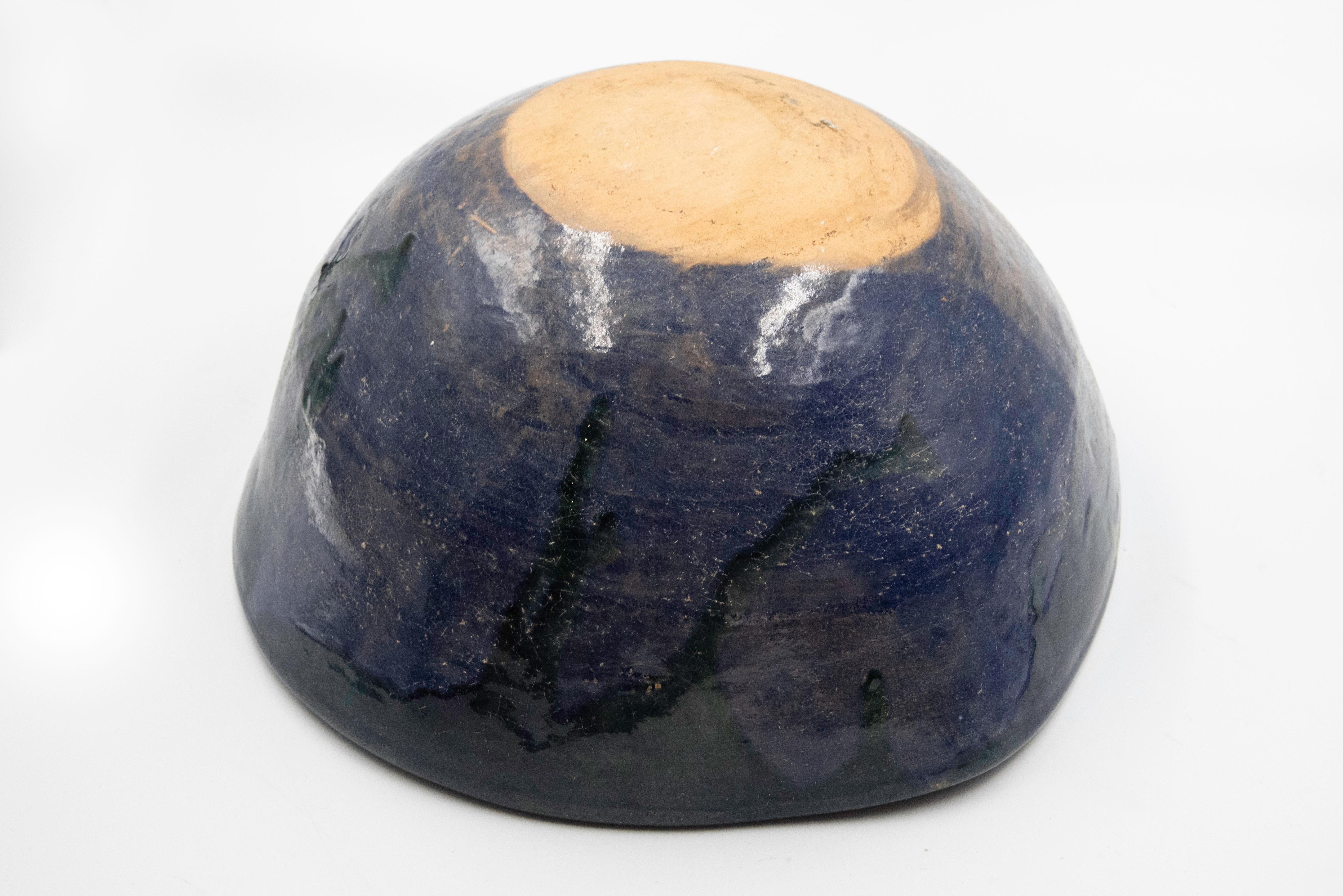 Americano Ciotola di frutta messicana in ceramica senza piombo Greene & Greene & Greene contemporanei in vendita